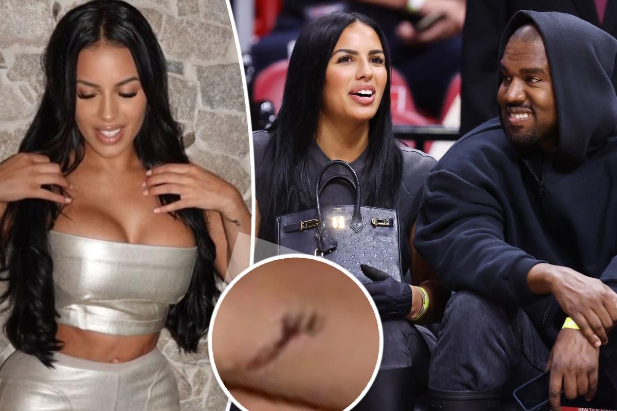 Kanye West's girlfriend, Chaney Jones gets his name 'Ye' tattooed on her wrist (photos)