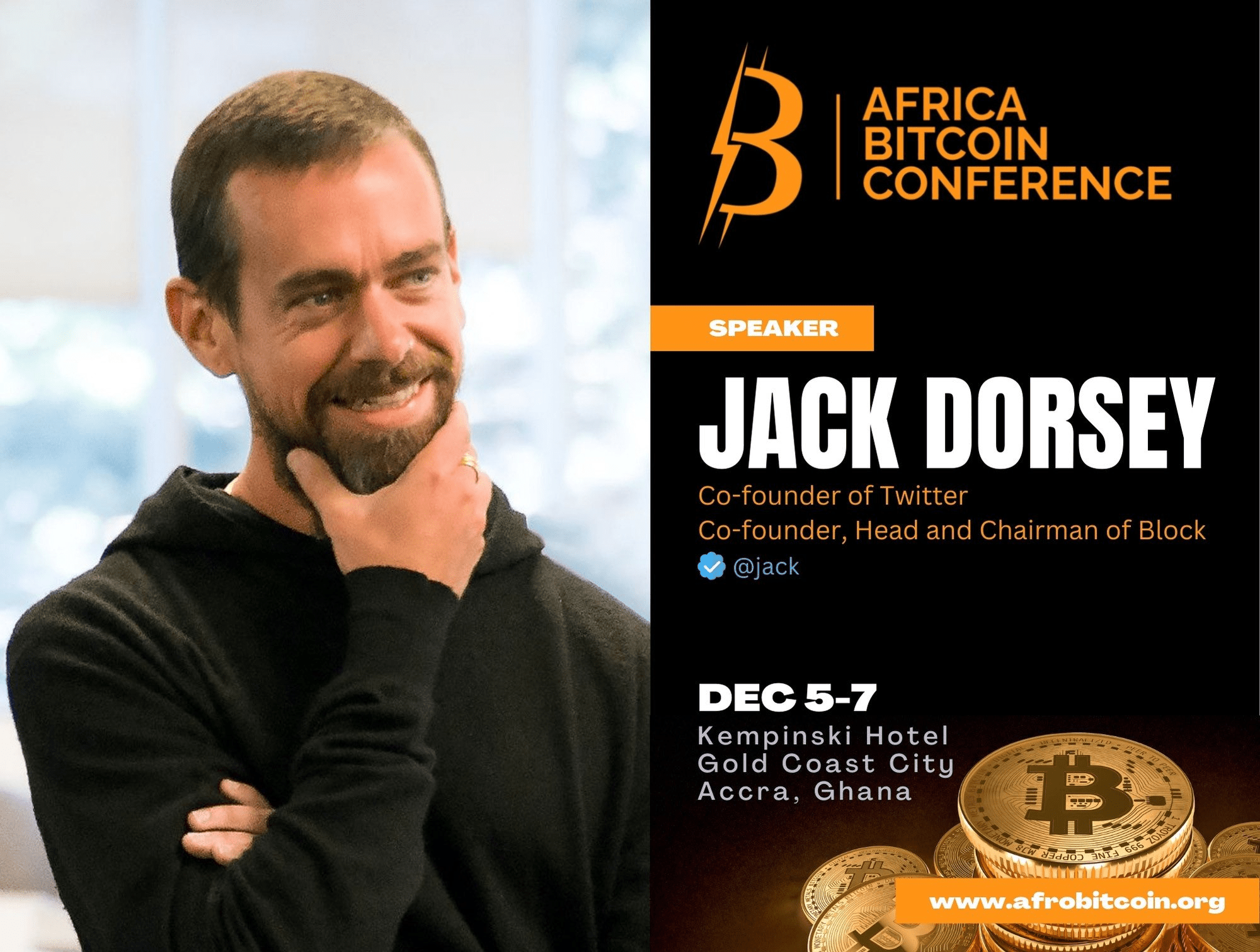Twitter Co-founder Jack Dorsey to speak at the inaugural Africa Bitcoin Conference in Accra
