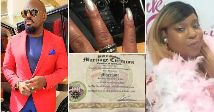 Carllie Taggett: American Lady Calls Out Jim Iyke, Cries For Official Divorce, Presents Evidence (Detail)