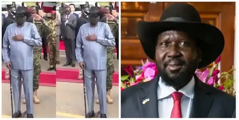 Viral Video of South Sudan President, Salva Kiir Mayardit Peeing On Himself