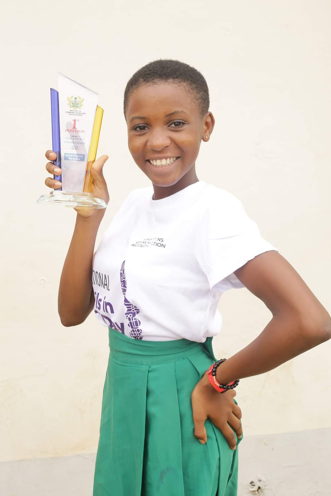 14 Year Old Christiana Wehle Awiah wins Northern Region Girls-In-ICT competition