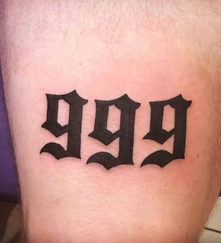 999 Tattoo Meaning