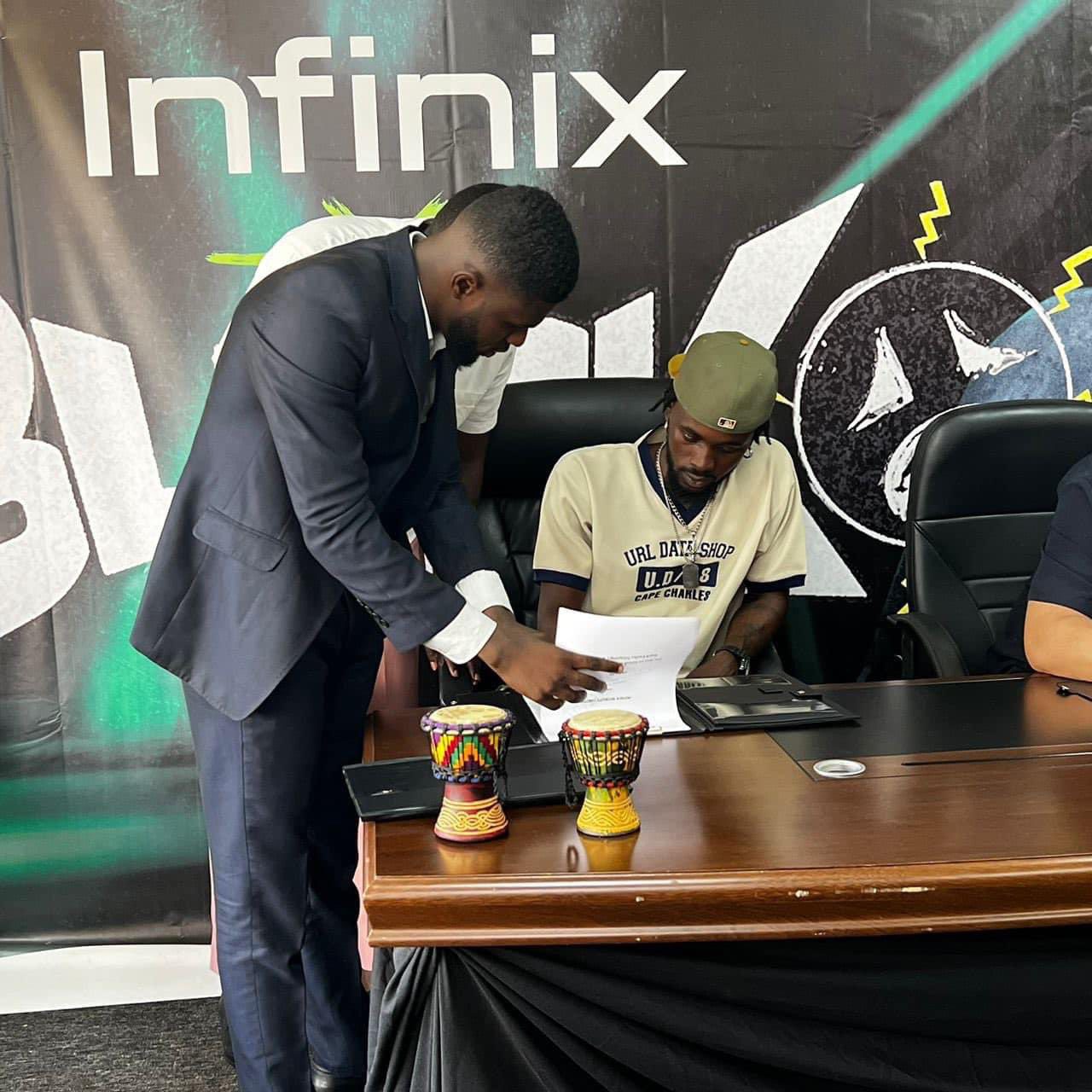 Infinix Ghana signs on Black Sherif as brand ambassador